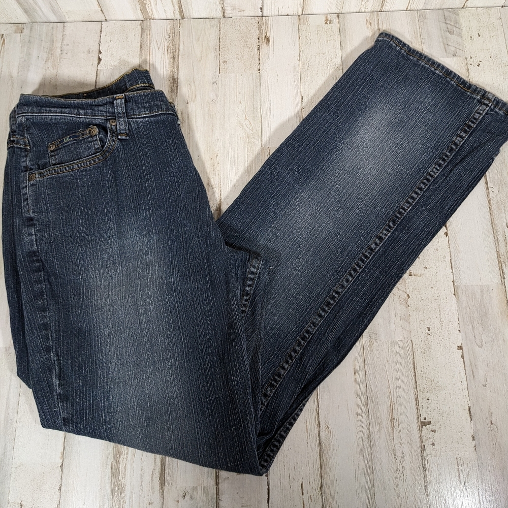 Vtg Women's BLUE Brand Jeans Size 14 Bootcut High Rise 32x29.5" 99%cotton, 1% Ly
